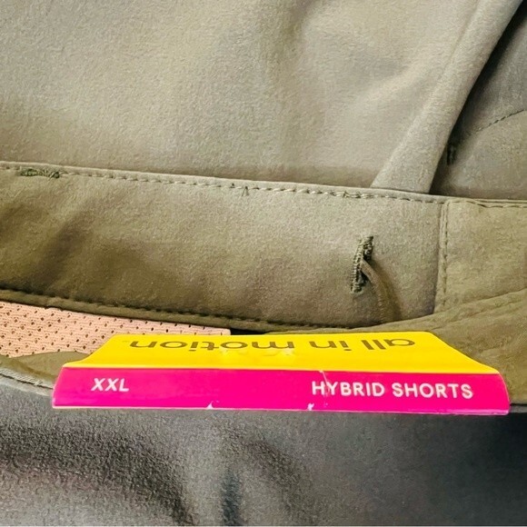 All In Motion Shorts Men's XXL Green UV Protection Drawstring Waist Pockets New - Picture 7 of 11